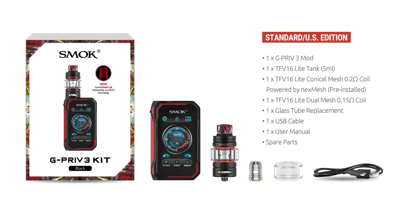 Smok G-Priv 3 Kit Contents Review