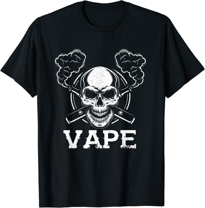 Vape Skull Gothic Vaping T-Shirt
