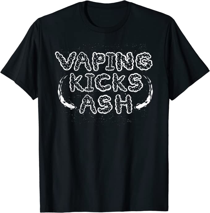 Vaping Kicks Ash Pro Vape Anti Smoking T-Shirt