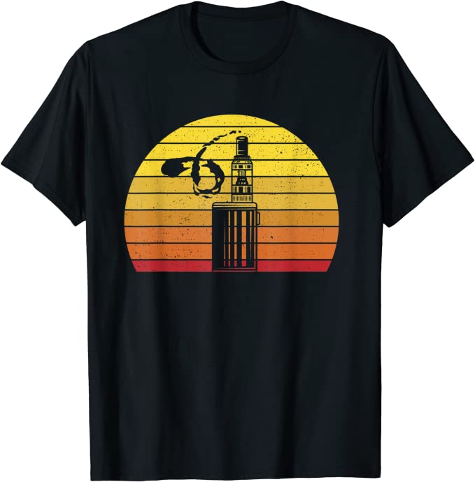 Vintage Retro Vape Sunset Distressed Grunge T-Shirt